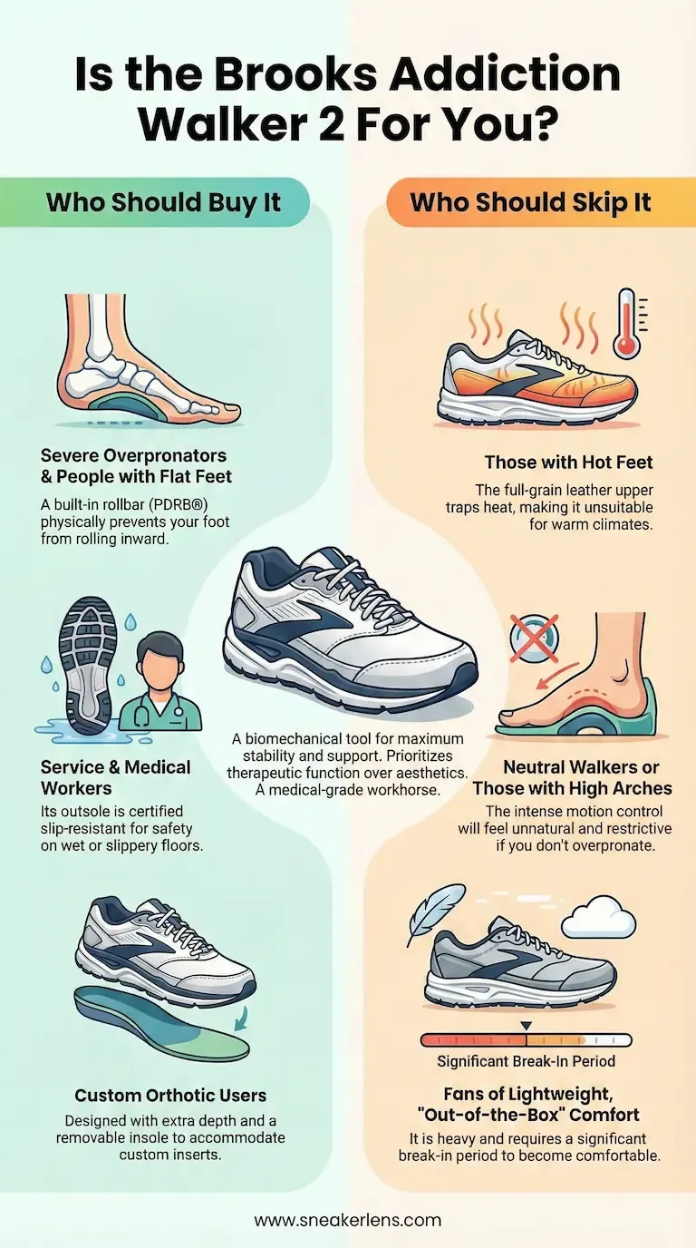 Brooks Addiction Walker 2 buyer's guide. Who should buy it vs who should skip this stability shoe.