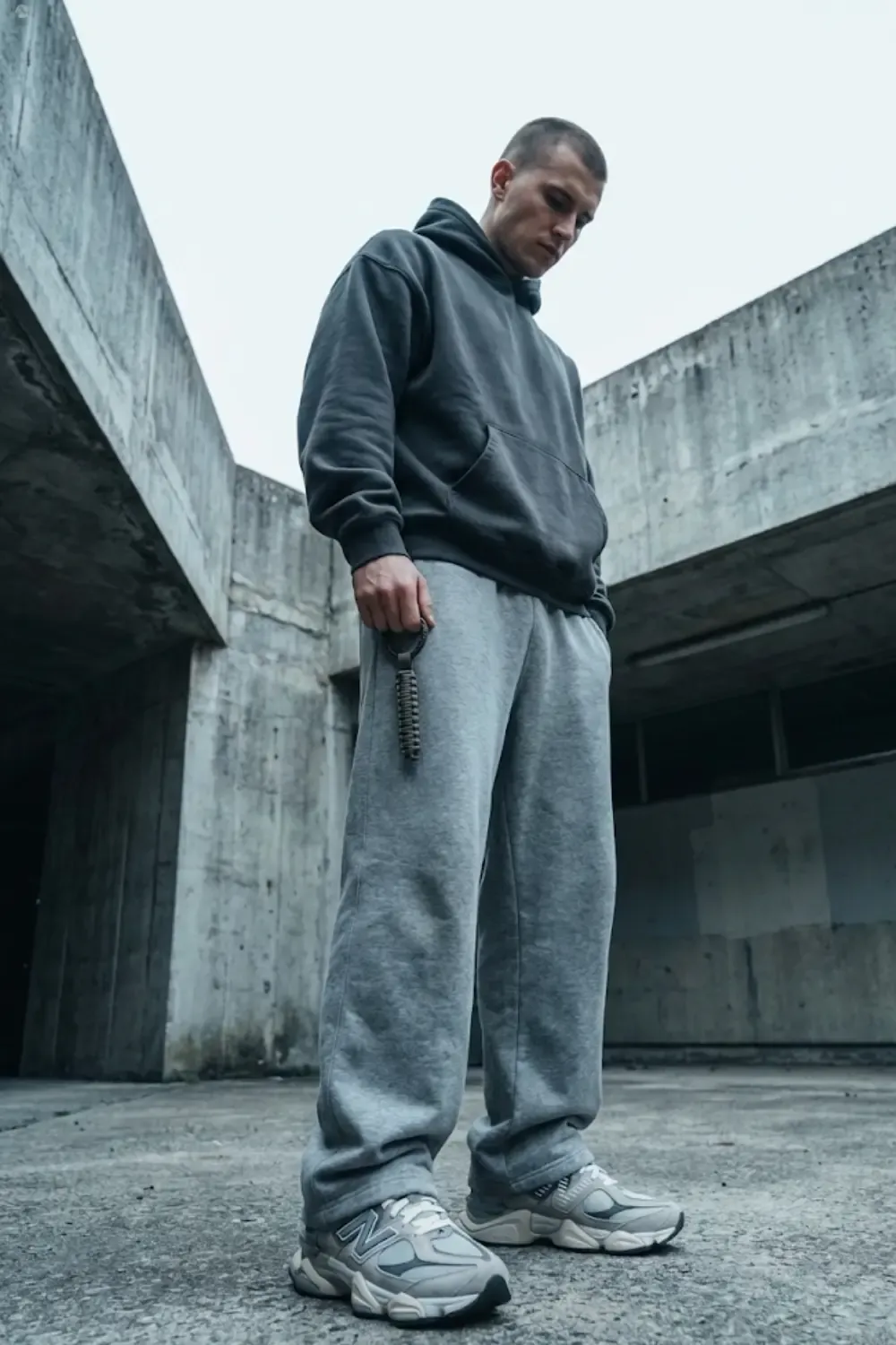 A style-conscious man with New Balance 9060