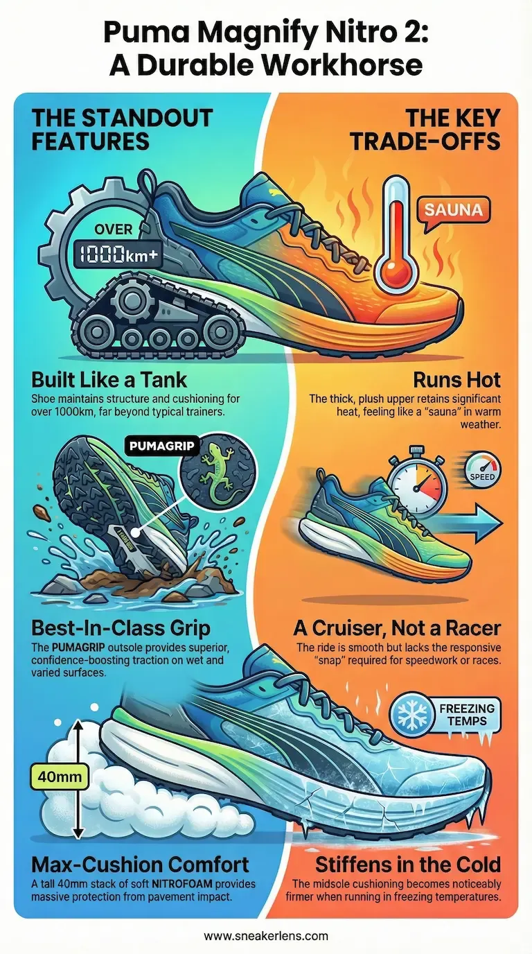 Puma Magnify Nitro 2 features & trade-offs infographic