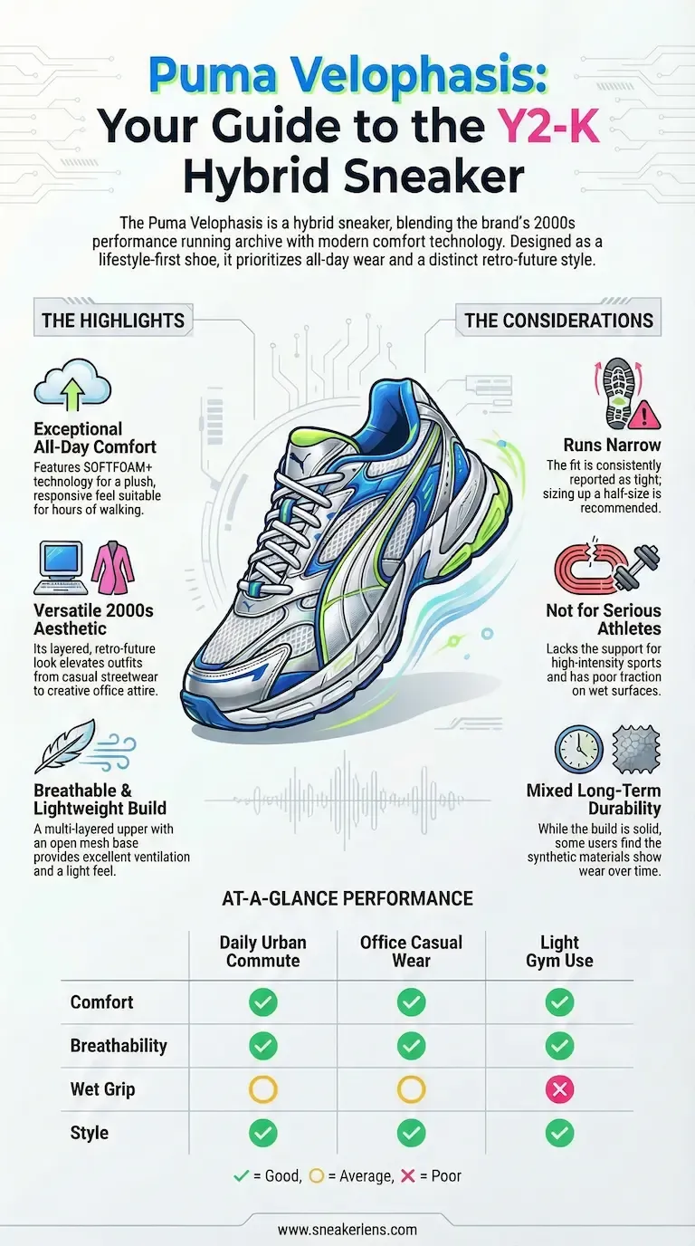 Puma Velophasis Y2K Hybrid Sneaker Guide - showcasing exceptional all-day comfort.